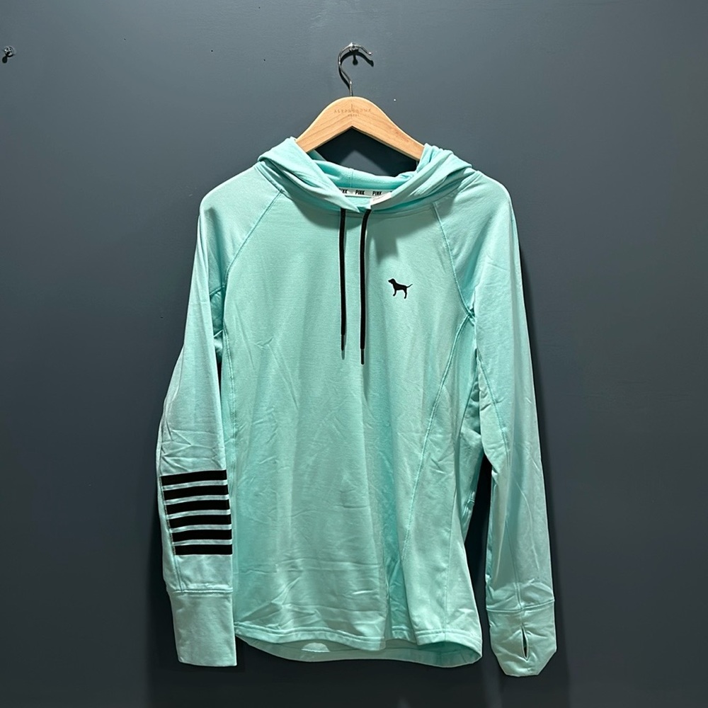 VS PINK ~ Mint Hooded Sweatshirt ~ Large